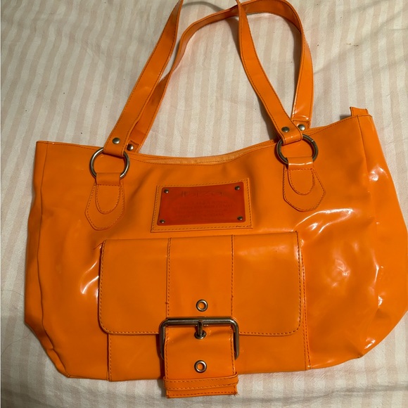 Jaime Ibiza orange shoulder bag. - Picture 3 of 14